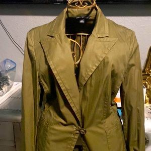 Banana republic, army, green blazer, cotton, never worn